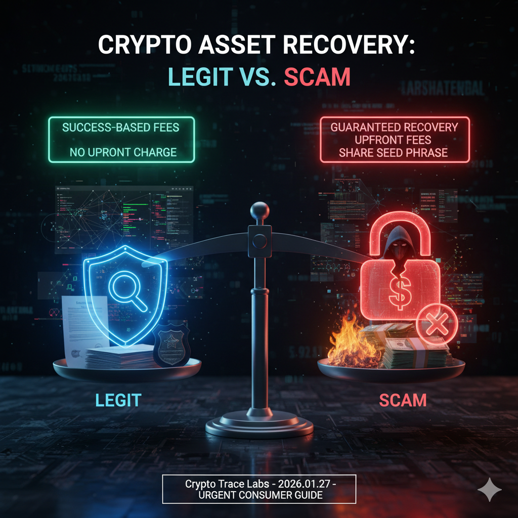 Crypto Asset Recovery in 2026 Legit Services vs Recovery Scams